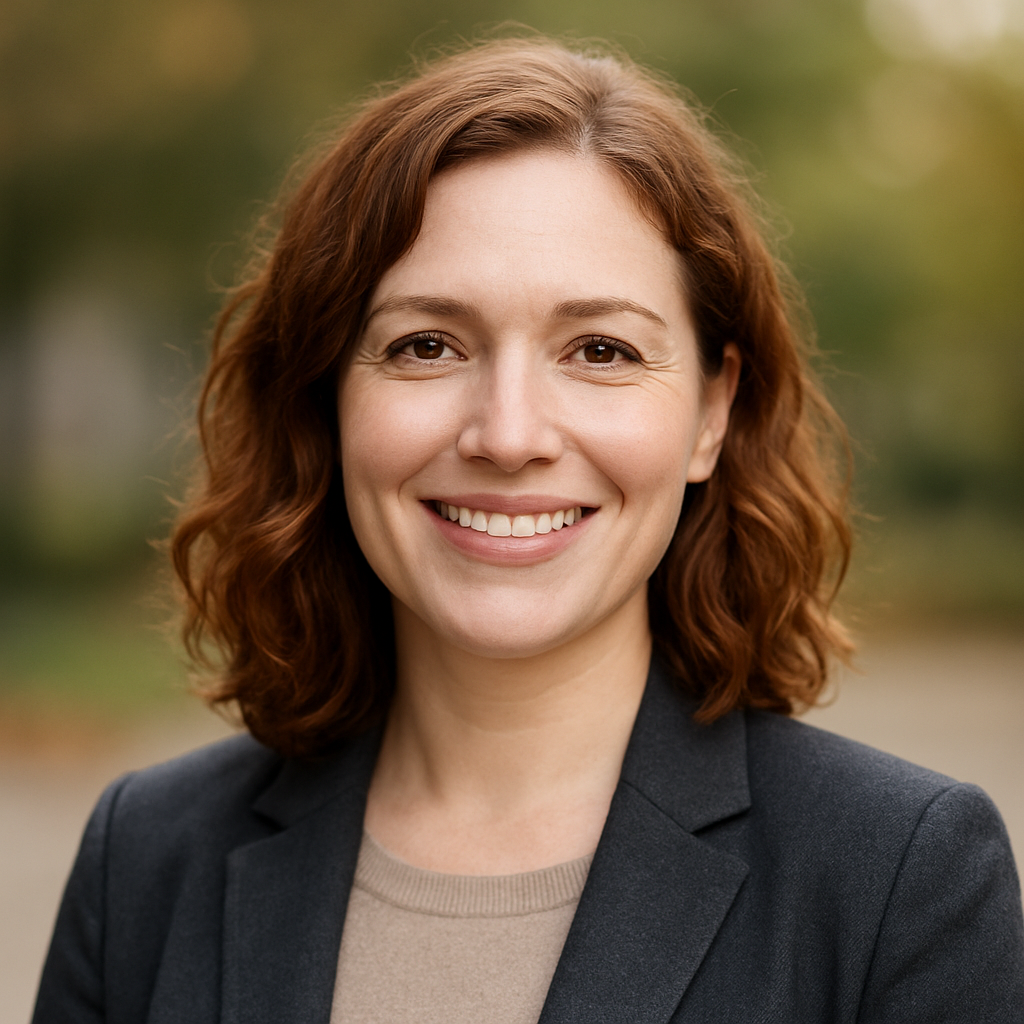 A psychologist smiling